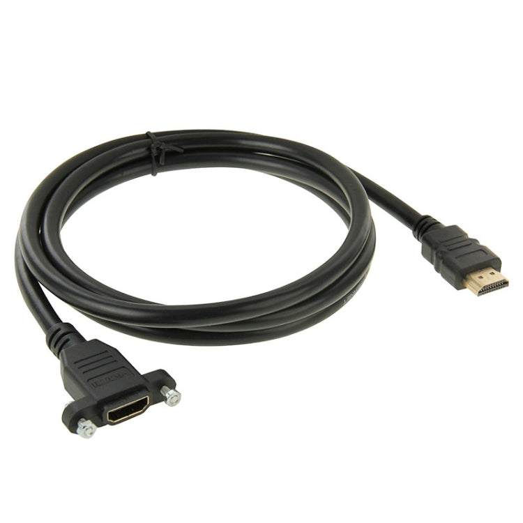Cavo adattatore connettore HDMI 19 pin maschio a HDMI 19 pin femmina ad alta velocità da 1,5 m, HDMI AM to AF with Ear Hole (1.5m) Cavo adattatore connettore HDMI 19 pin maschio a HDMI 19 pin femmina ad alta velocità da 1,5 m, HDMI AM to AF with Ear Hole (1.5m)